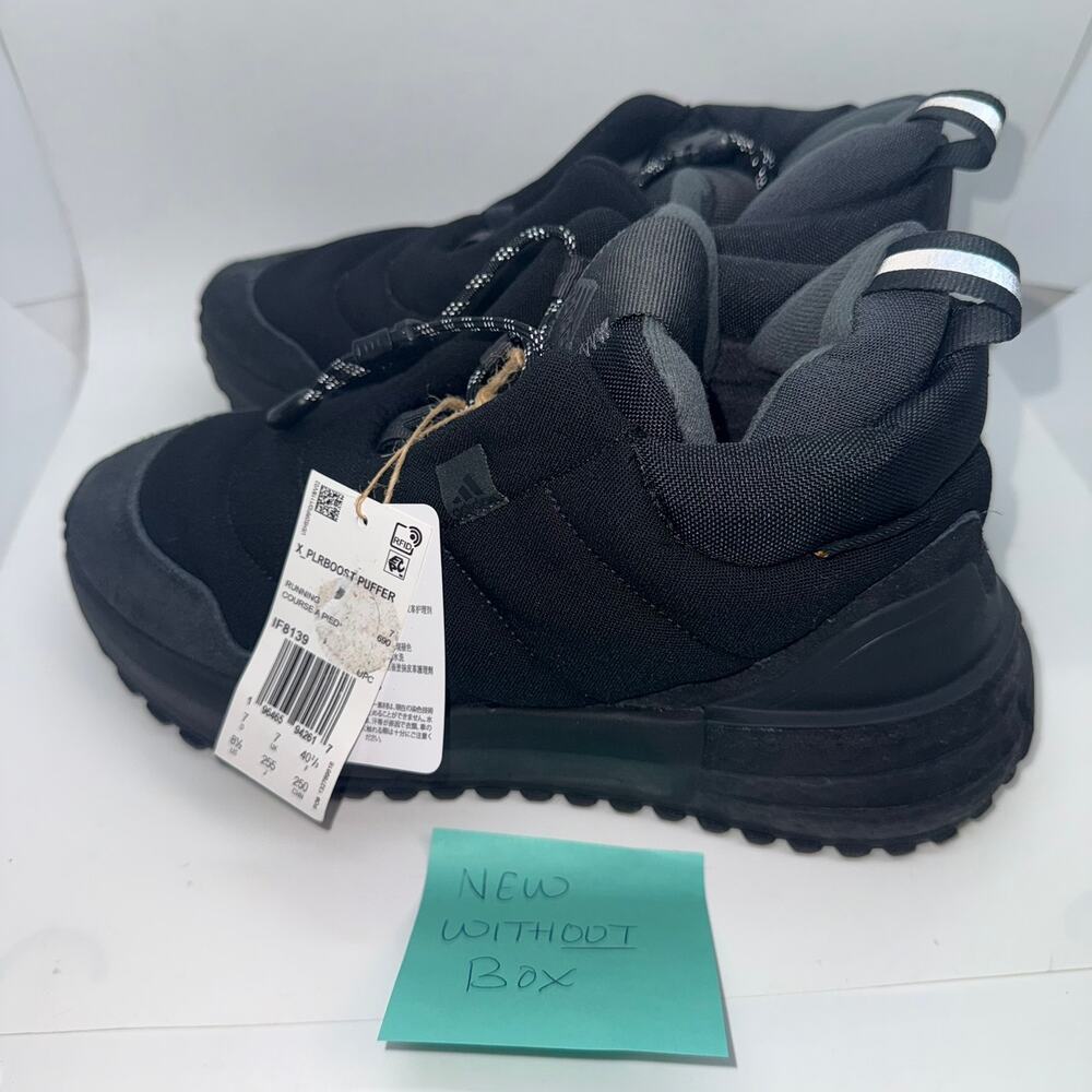 Adidas X PLRBoost Puffer Running Sneakers Shoes Men's Size US 8.5 Black IF8139